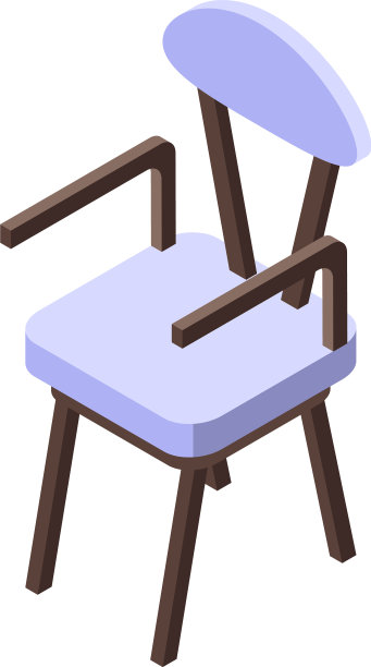 舒适的家椅子图标等距风格图片下载