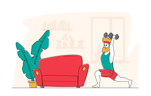 体育运动中肌肉发达的年轻运动员图片下载