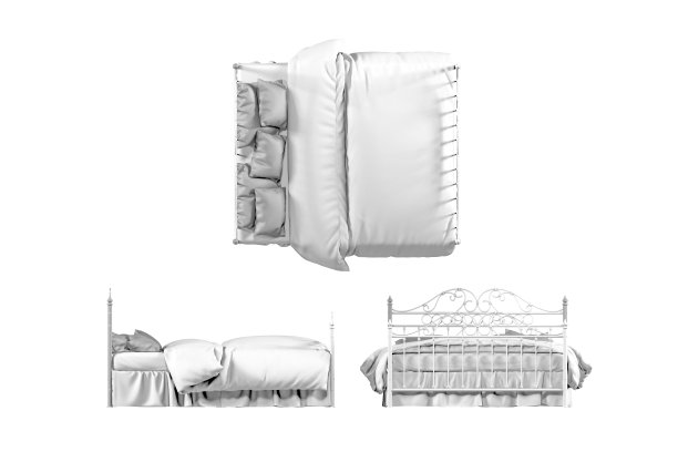 卧室床模型图片下载