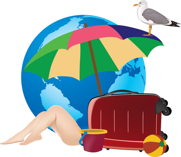 放松的海滩度假与海滩和沙子图片下载