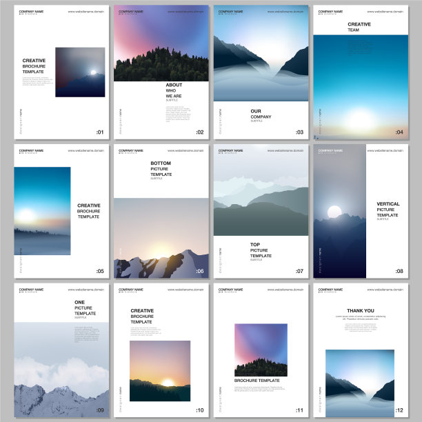 A4宣传册布局包括传单模板图片下载