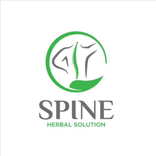 自然脊柱标志设计简单的医疗图片下载