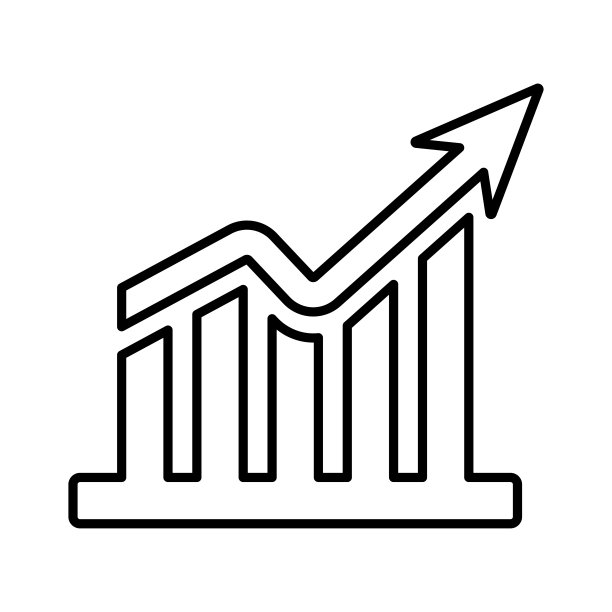 统计商业增长轮廓图标图片下载
