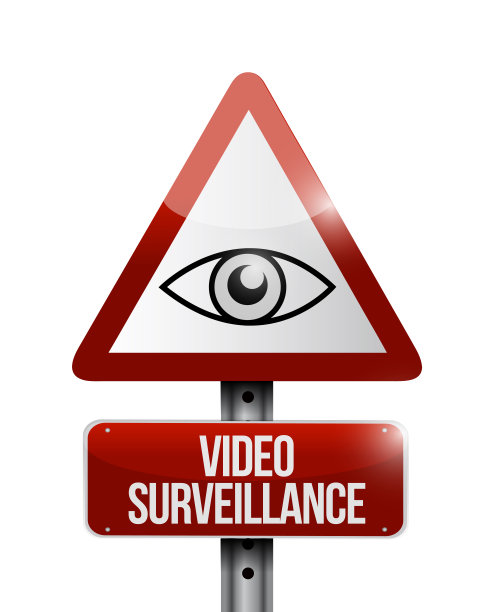 视频监控标识插图设计图片下载