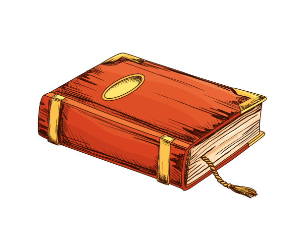 旧的书。教育与智慧理念。矢量图标的教育和文学主题设计。古董书插图图片下载