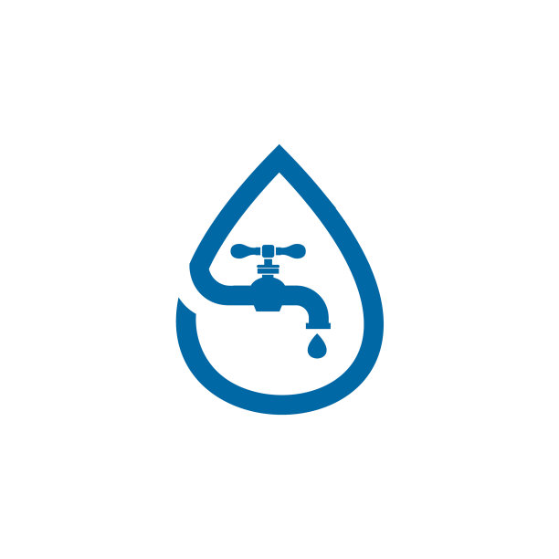 水龙头水管标志设计模板图片下载
