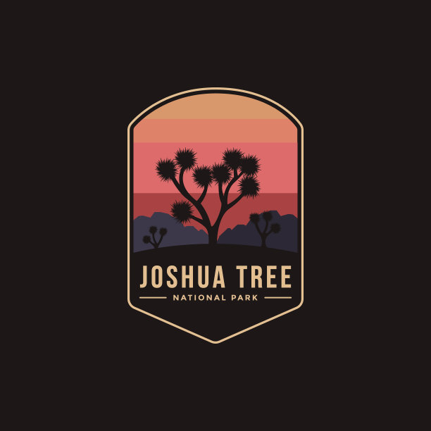 约书亚树国家公园的标志图片下载