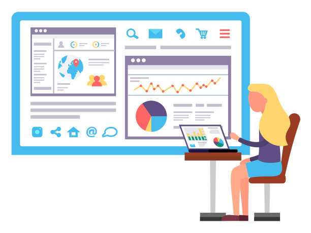 网站社交网络增长图表报告图片下载