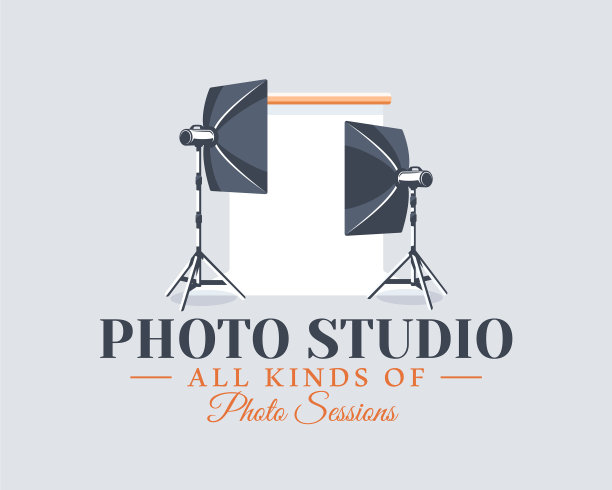 摄影工作室标签概念图片下载