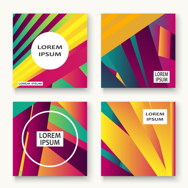 最小的封面设置设计霓虹半色调粉蓝色图片下载