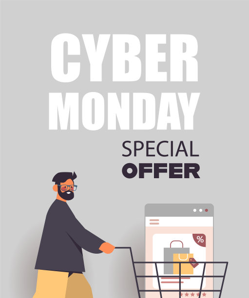 在手推车上推网页浏览器窗口的人图片下载