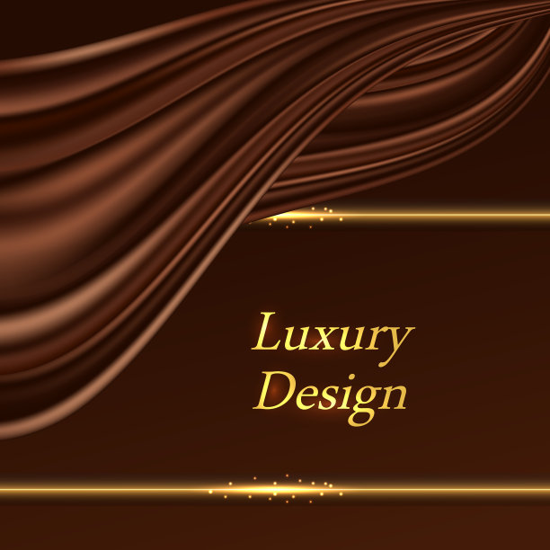 奢华背景与巧克力波浪丝图片下载
