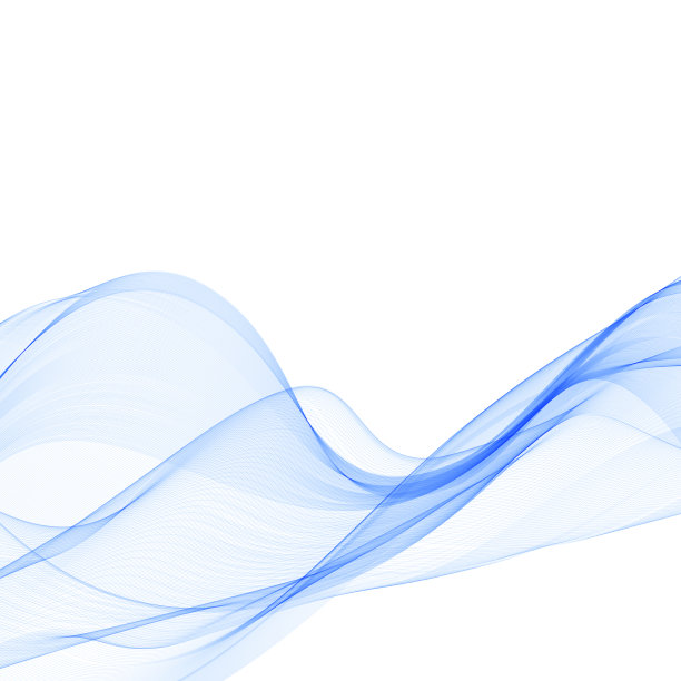 抽象光滑色波曲线流蓝色图片下载