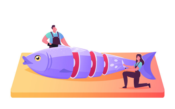 渔业海鲜零售配送图片下载