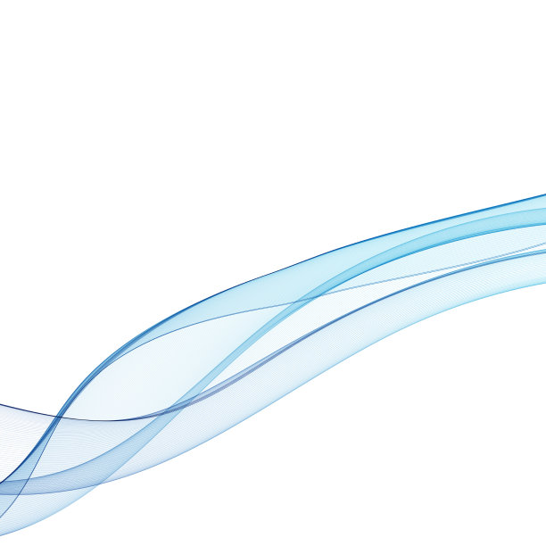 蓝色抽象波浪广告布局图片下载