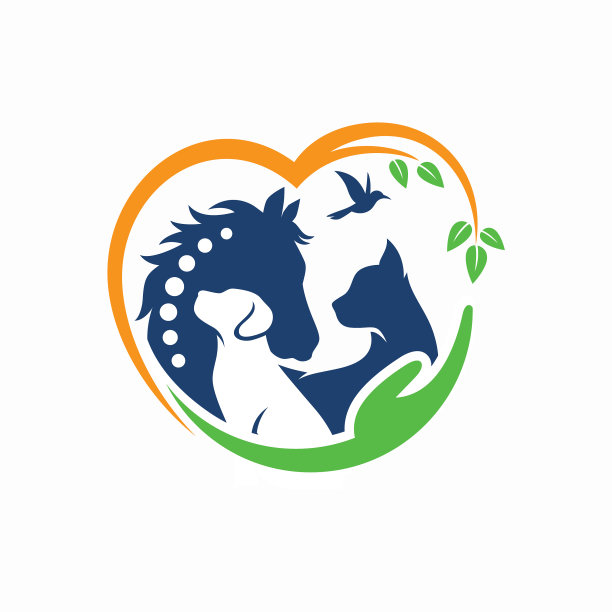 马狗猫动物标志模板图片下载