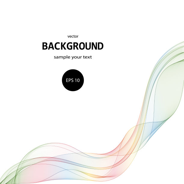 抽象运动平滑色波曲线图片下载