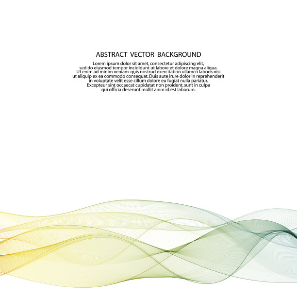 抽象彩波广告版面设计图片下载