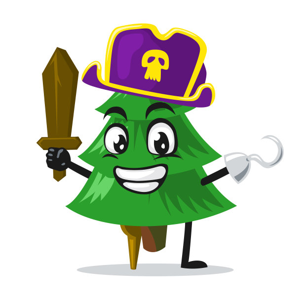 云杉吉祥物或人物图片下载