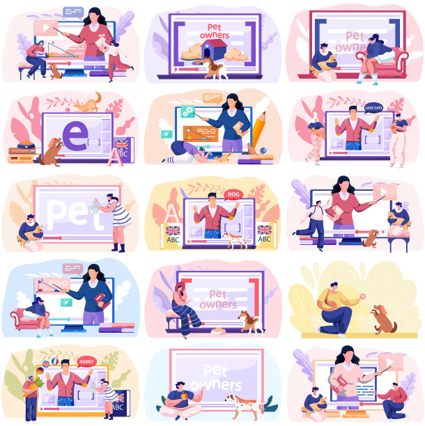 宠物主人的视频博客，关于饲养教程图片下载