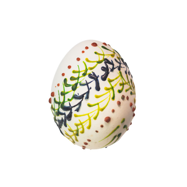 复活节彩蛋孤立在白色的背景图片下载