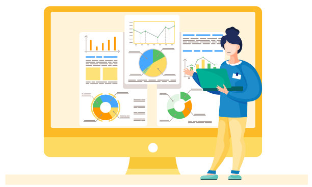 从事金融统计分析工作的女性图片下载