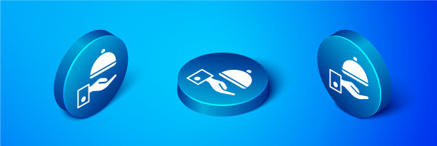 等距覆盖着一个托盘食物图标图片下载