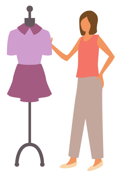 女人购物在精品服装买家图片下载