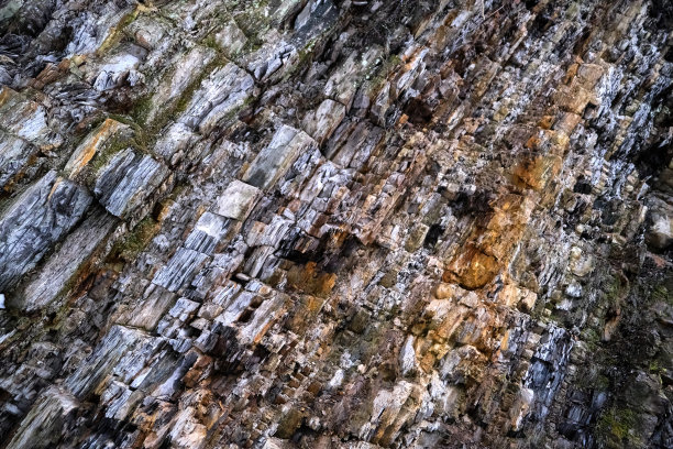 无缝岩石层纹理背景近景图片下载