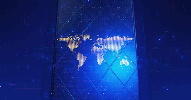 电视广播新闻揭幕战3D图形。数字立方体球体。3D插图渲染图片下载