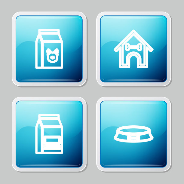 狗粮、狗屋、狗骨设线袋图片下载