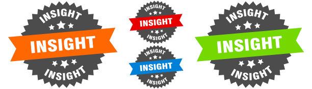 顿悟标志圆丝带标签集印章图片下载