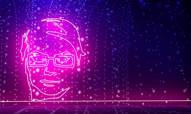 一个女性头部的剪影。图片下载