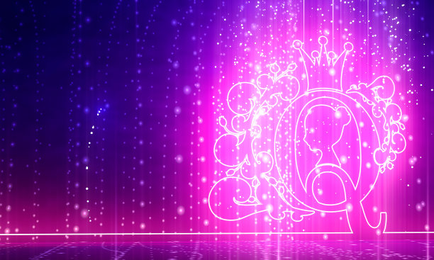 复古女王剪影。图片下载