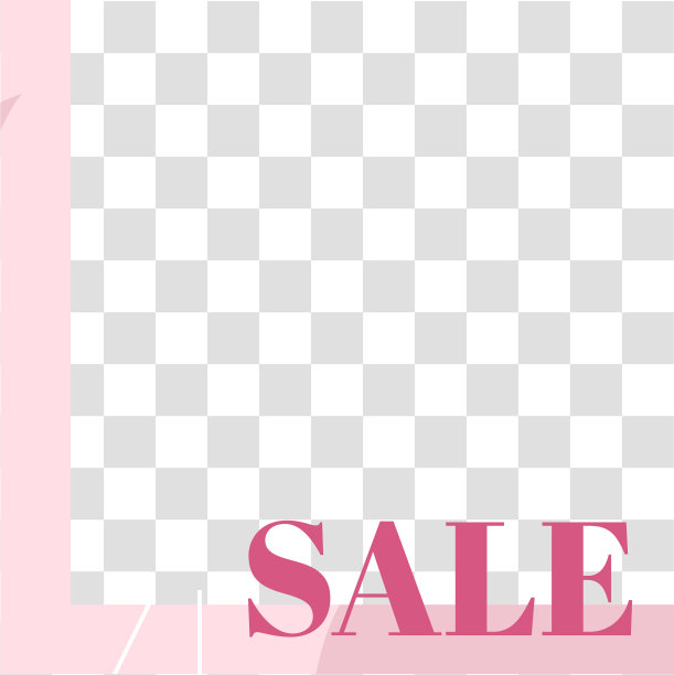 粉色花贴可爱抽象销售社交媒体图片下载