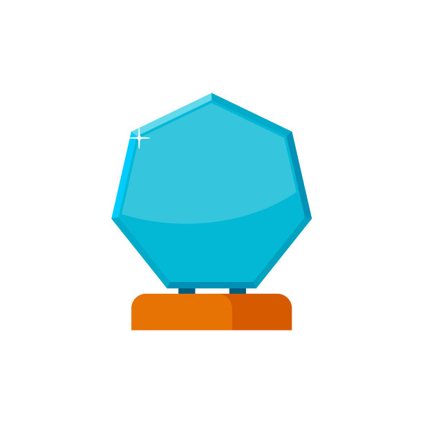 玻璃奖杯与木制底座隔离图片下载