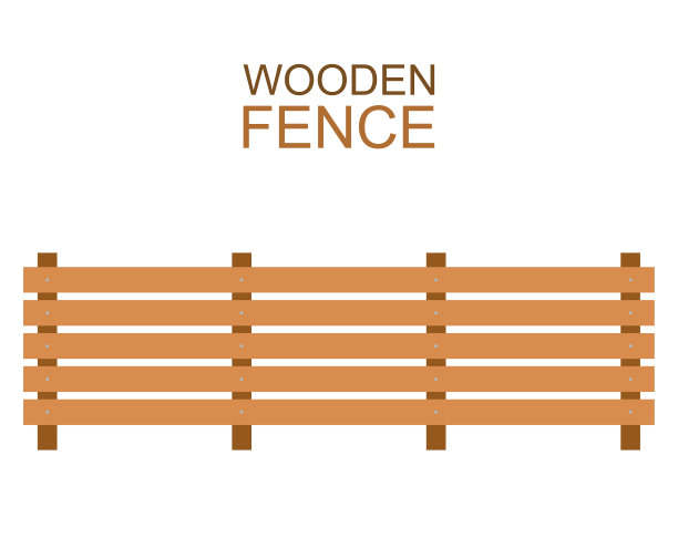 木制的农用木板，篱笆，木头剪影图片下载