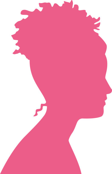 粉色女人身材剪影风格图标图片下载