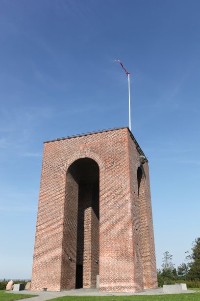 Ejer Bavnehoj塔，丹麦的最高点图片下载