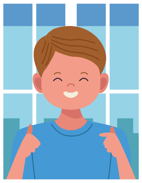 快乐的小男孩化身角色图片下载