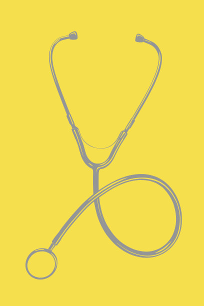 医生听诊器插图。2021年的流行色-终极灰色和照明图片下载