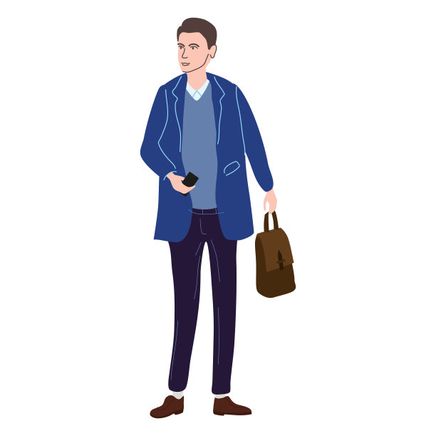 年轻的学生穿着时髦的秋装图片下载