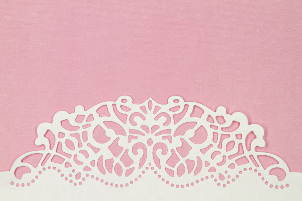 粉红色背景上的花框架图片下载