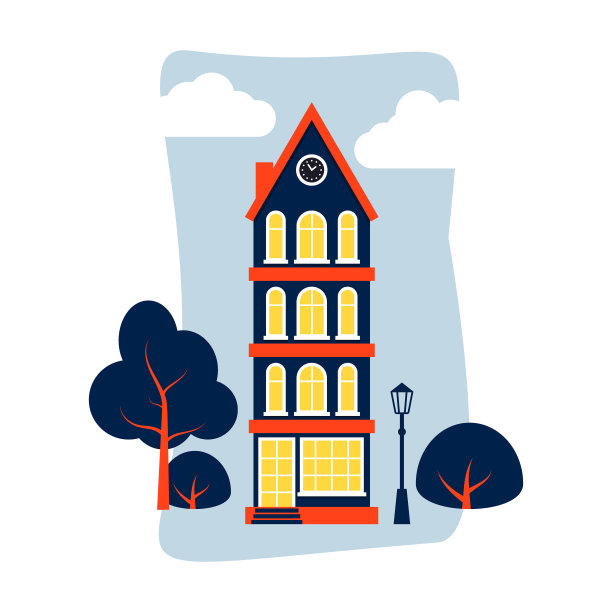 卡通房子特写丰富多彩的阿姆斯特丹图片下载