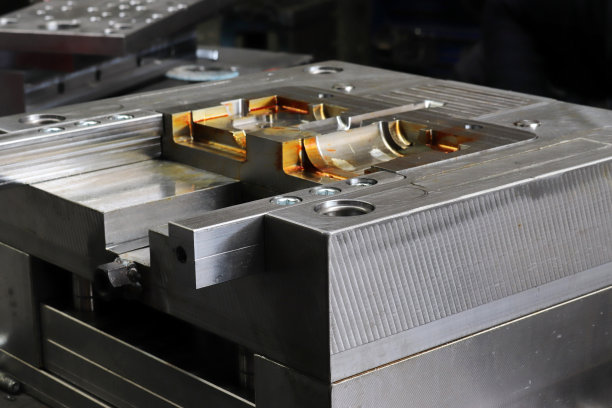 工业金属模具。工业抽象背景。图片下载