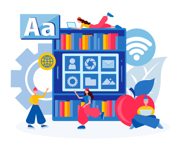 电子档案图书馆，在线教育，在线图书馆，档案存储图片下载