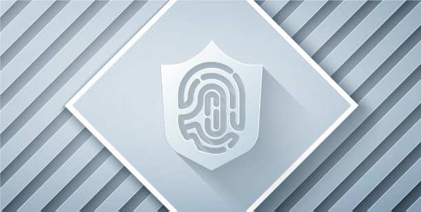 剪纸防护盾编码指纹图片下载