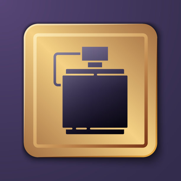 紫色水壶图标隔离上图片下载