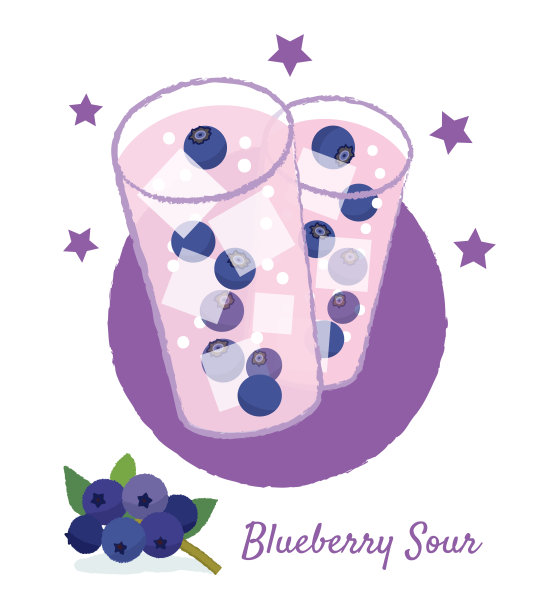蓝莓浆酸玻璃图片下载
