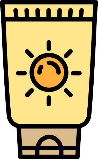 Uv管膏霜图标轮廓风格图片下载